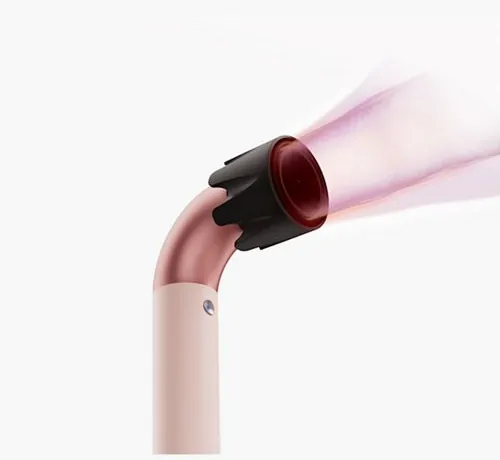 Схема воздушного потока через интеллектуальную насадку Dyson Supersonic r